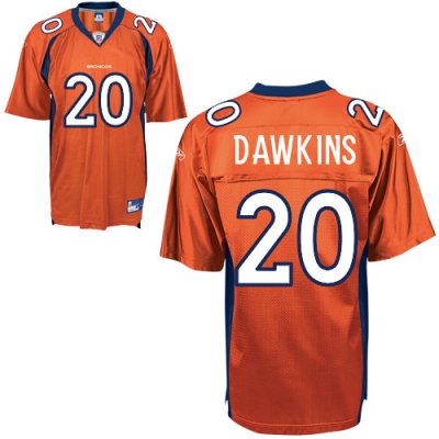 Jerseys Factory Cheap Broncos #20 Brian Dawkins Orange Stitched