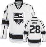 Jerseys Factory Cheap Kings #28 Jarret Stoll White Road Embroide