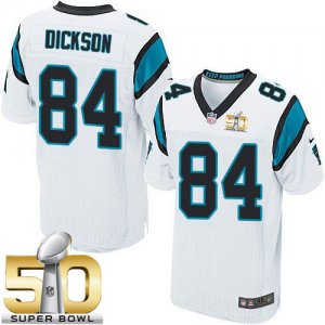 Jerseys Factory Cheap Nike Panthers #84 Ed Dickson White Super B