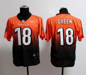 Jerseys Factory Cheap Nike Bengals #18 A.J. Green Orange/Black M