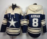 Jerseys Factory Cheap Dallas Cowboys #8 Troy Aikman Navy Blue Sa