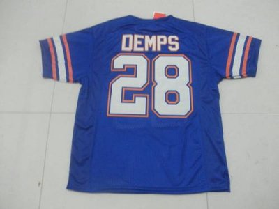 Jerseys Factory Cheap Gators #28 Jeff Demps Blue Embroidered NCA