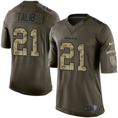 Jerseys Factory Cheap Nike Broncos #21 Aqib Talib Green Men's St