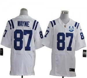 Jerseys Factory Cheap Nike Colts #87 Reggie Wayne White With 30T