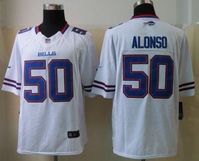 Jerseys Factory Cheap Nike Bills #50 Kiko Alonso White Men's Sti