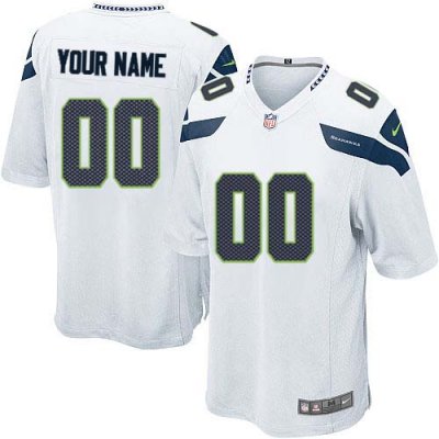 Jerseys Factory Cheap Nike Seattle Seahawks Customized White Emb