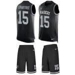 Jerseys Factory Cheap Nike Raiders #15 Michael Crabtree Black Te