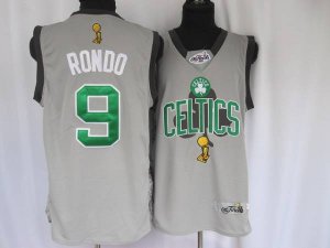 Jerseys Factory Cheap Celtics #9 Rajon Rondo Stitched Grey 2010