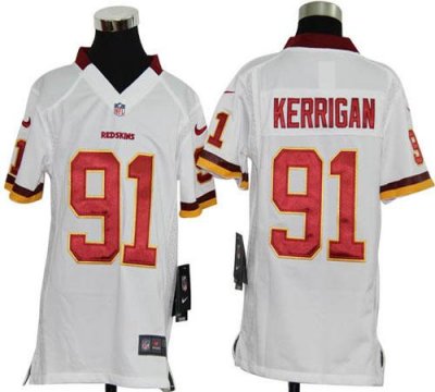 Jerseys Factory Cheap Nike Redskins #91 Ryan Kerrigan White Yout