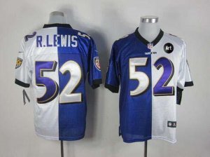 Jerseys Factory Cheap Nike Ravens #52 Ray Lewis Purple/White Wit