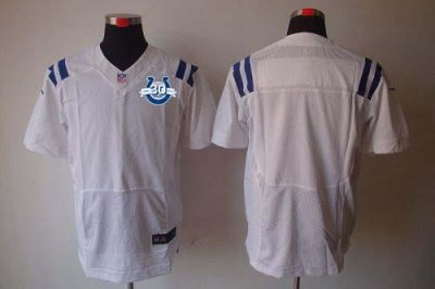 Jerseys Factory Cheap Nike Colts Blank White With 30TH Seasons P