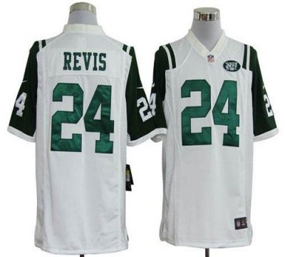 Jerseys Factory Cheap Nike Jets #24 Darrelle Revis White Men's E