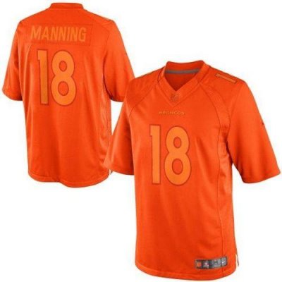 Jerseys Factory Cheap Nike Broncos #18 Peyton Manning Orange Men
