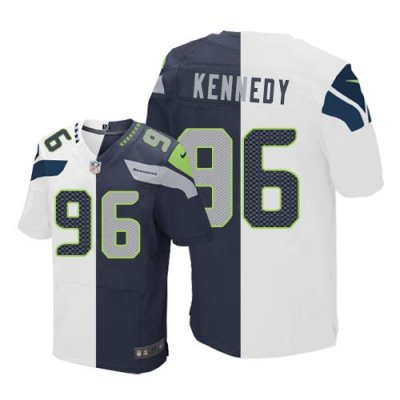 Jerseys Factory Cheap Nike Seahawks #96 Cortez Kennedy White/Ste