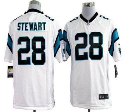 Jerseys Factory Cheap Nike Panthers #28 Jonathan Stewart White M