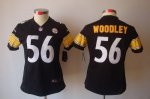 Jerseys Factory Cheap Nike Steelers #56 LaMarr Woodley Black Tea