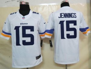 Jerseys Factory Cheap Nike Vikings #15 Greg Jennings White Men's