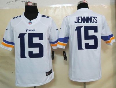 Jerseys Factory Cheap Nike Vikings #15 Greg Jennings White Men's