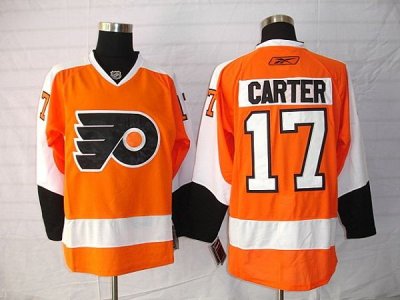 Jerseys Factory Cheap Flyers #17 Jeff Carter Embroidered Orange