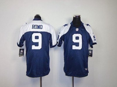 Jerseys Factory Cheap Nike Cowboys #9 Tony Romo Navy Blue Thanks