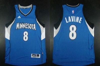 Jerseys Factory Cheap Timberwolves #8 Zach LaVine Blue Road Stit