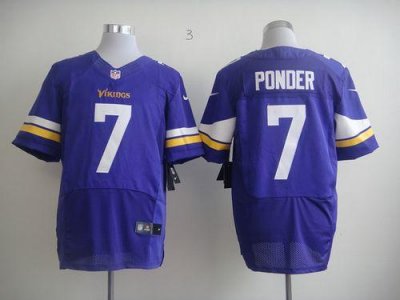 Jerseys Factory Cheap Nike Vikings #7 Christian Ponder Purple Te