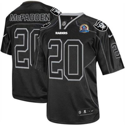 Jerseys Factory Cheap Nike Raiders #20 Darren McFadden Lights Ou