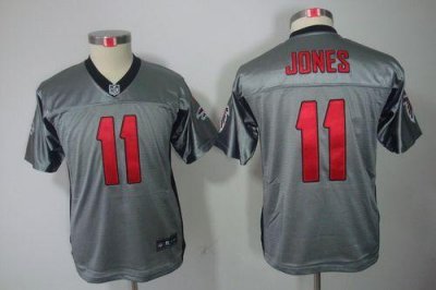 Jerseys Factory Cheap Nike Falcons #11 Julio Jones Grey Shadow Y
