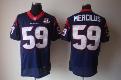 Jerseys Factory Cheap Nike Texans #59 Whitney Mercilus Navy Blue