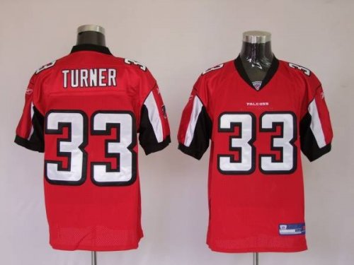 Jerseys Factory Cheap Falcons #33 Michael Turner Red Stitched NF