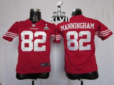 Jerseys Factory Cheap Nike 49ers #82 Mario Manningham Red Team C