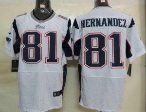 Jerseys Factory Cheap Nike Patriots #81 Aaron Hernandez White Me