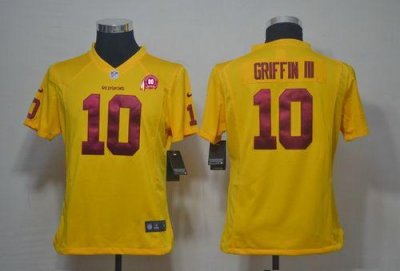 Jerseys Factory Cheap Nike Redskins #10 Robert Griffin III Yello