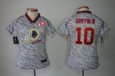 Jerseys Factory Cheap Nike Redskins #10 Robert Griffin III Zebra