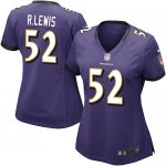 Jerseys Factory Cheap Nike Ravens #52 R.Lewis Purple Team Color