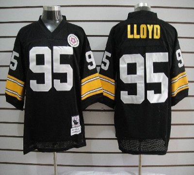 Jerseys Factory Cheap Mitchell And Ness Steelers #95 Greg Lloyd