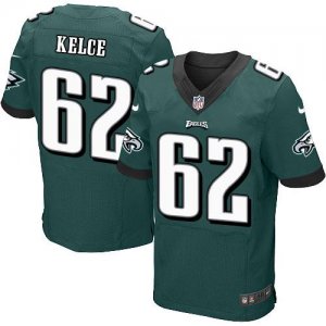 Jerseys Factory Cheap Nike Eagles #62 Jason Kelce Midnight Green