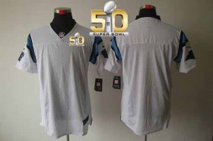 Jerseys Factory Cheap Nike Panthers Blank White Super Bowl 50 Me
