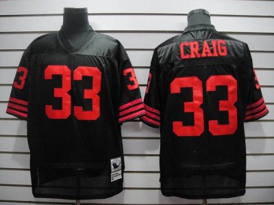 Jerseys Factory Cheap Mitchell and Ness 49ers #33 Roger Craig Bl