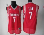 Jerseys Factory Cheap Rockets #7 Jeremy Lin Red Road Revolution