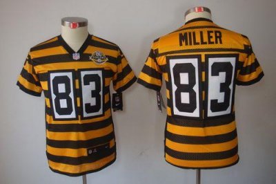 Jerseys Factory Cheap Nike Steelers #83 Heath Miller Black/Yello