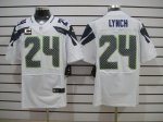 Jerseys Factory Cheap Nike Seahawks #24 Marshawn Lynch White Wit