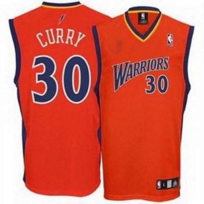 Jerseys Factory Cheap Warriors #30 Stephen Curry Orange Stitched