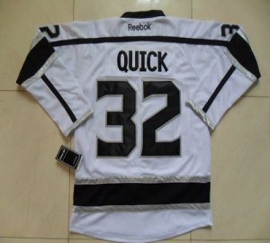 Jerseys Factory Cheap Kings #32 Jonathan Quick White Road Embroi