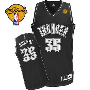 Jerseys Factory Cheap Thunder #35 Kevin Durant Black Shadow With