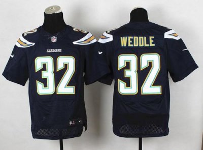 Jerseys Factory Cheap Nike Chargers #32 Eric Weddle Navy Blue Te