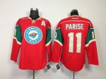 Jerseys Factory Cheap Wild #11 Zach Parise Red Embroidered NHL J