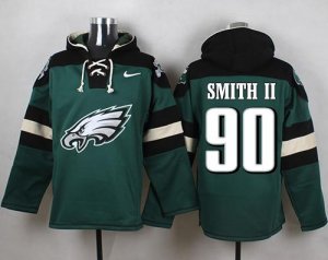 Jerseys Factory Cheap Nike Eagles #90 Marcus Smith II Midnight G