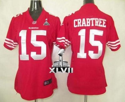 Jerseys Factory Cheap Nike 49ers #15 Michael Crabtree Red Team C
