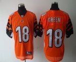 Jerseys Factory Cheap Bengals #18 A.J. Green Orange Stitched NFL